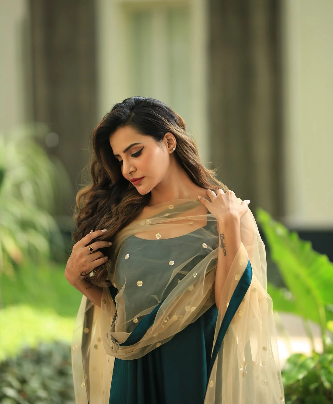 Ashu Reddy Simple Looks in Punjabi Dress