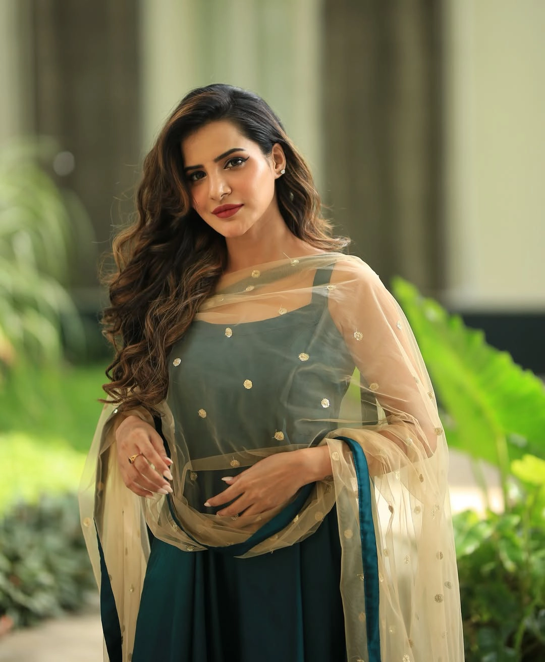 Ashu Reddy Simple Looks in Punjabi Dress