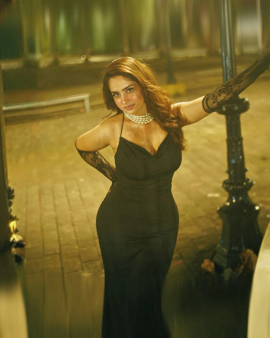 Ayesha Khan Stunning Looks in Black Dress