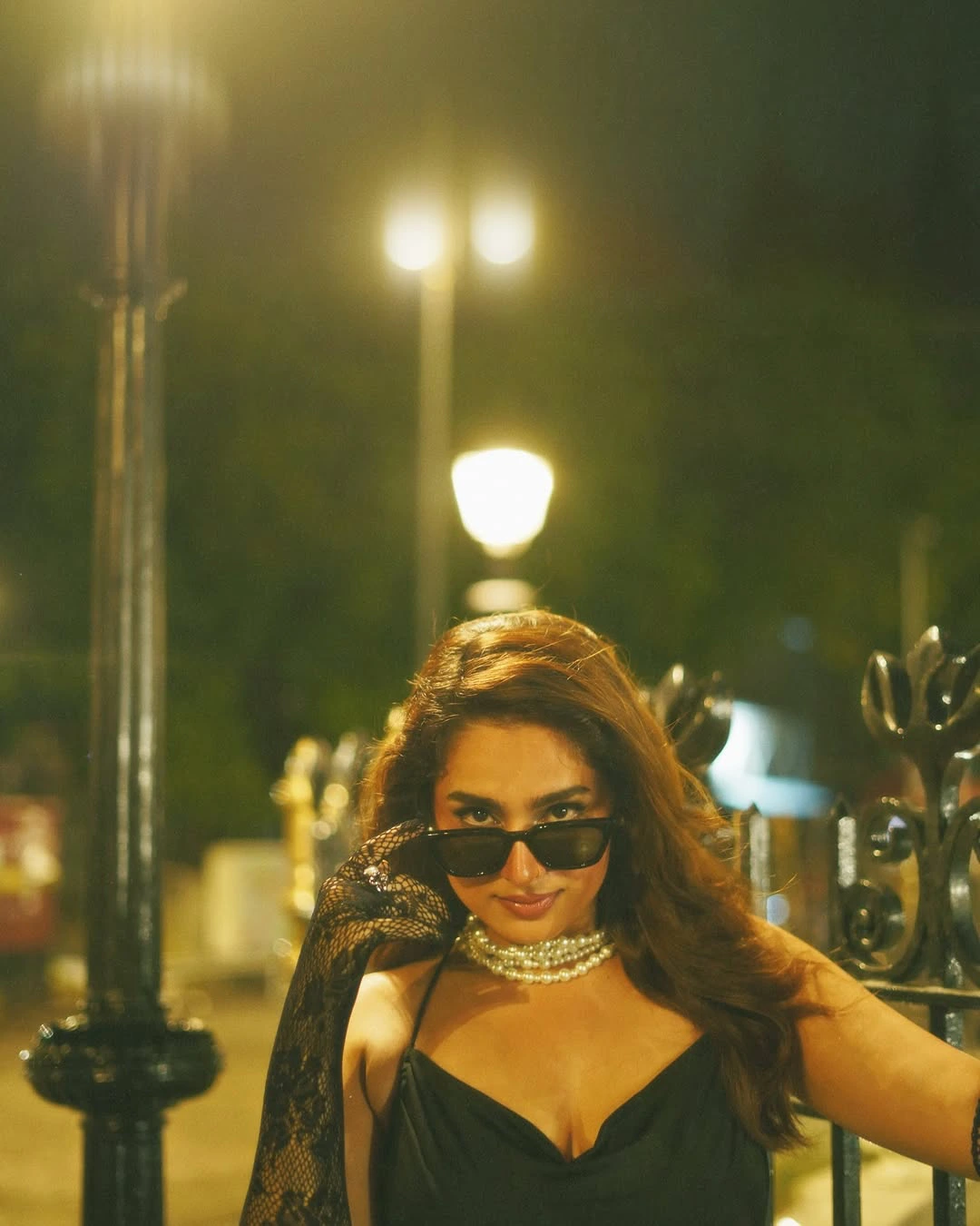 Ayesha Khan Stunning Looks in Black Dress