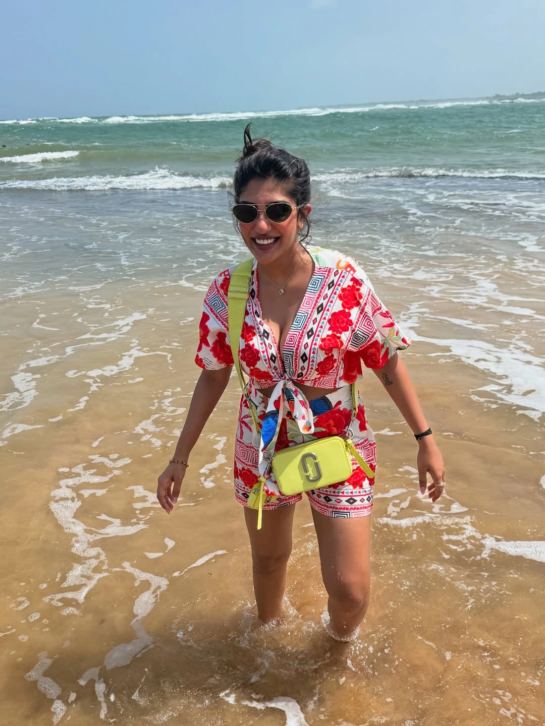 Supritha Enjoying in Beach