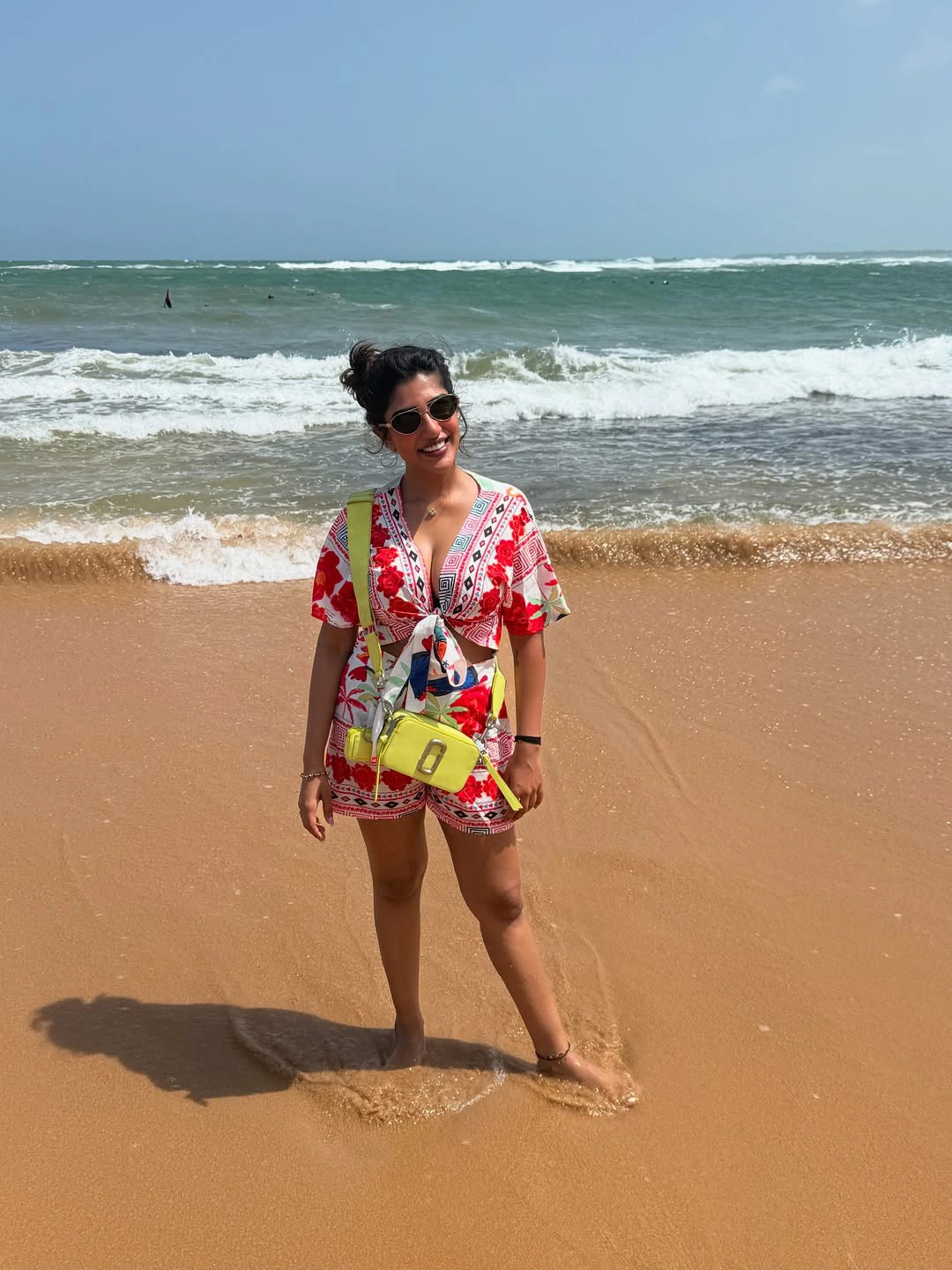 Supritha Enjoying in Beach