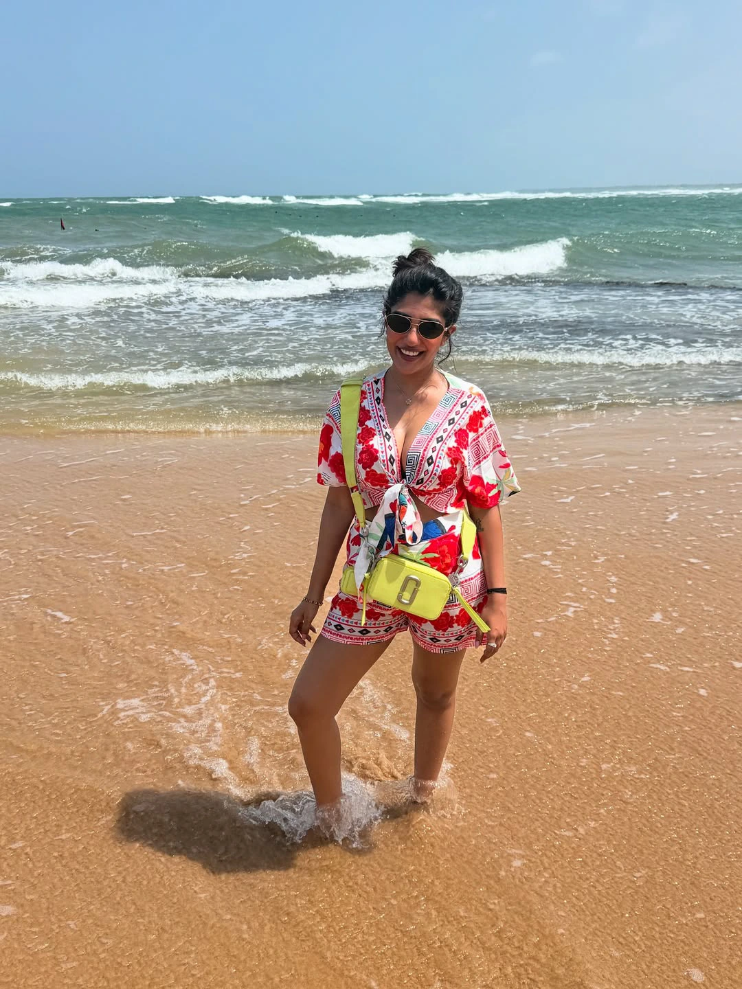 Supritha Enjoying in Beach