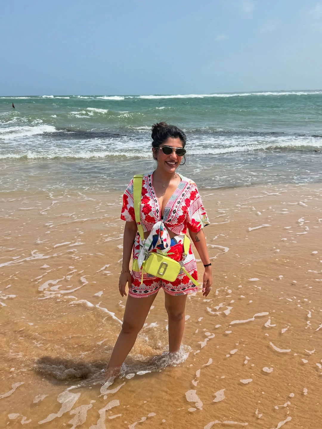 Supritha Enjoying in Beach