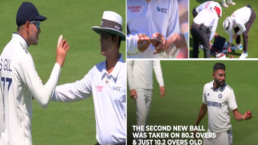 ENG vs IND 3rd test Gill and Siraj arent pleased with the balls shape