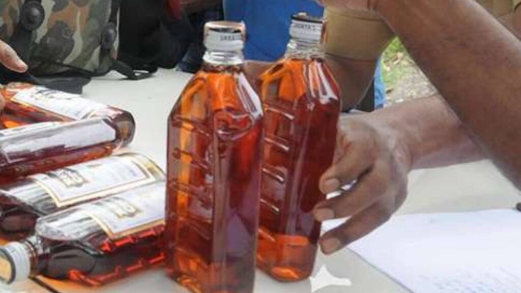 Adulterated liquor