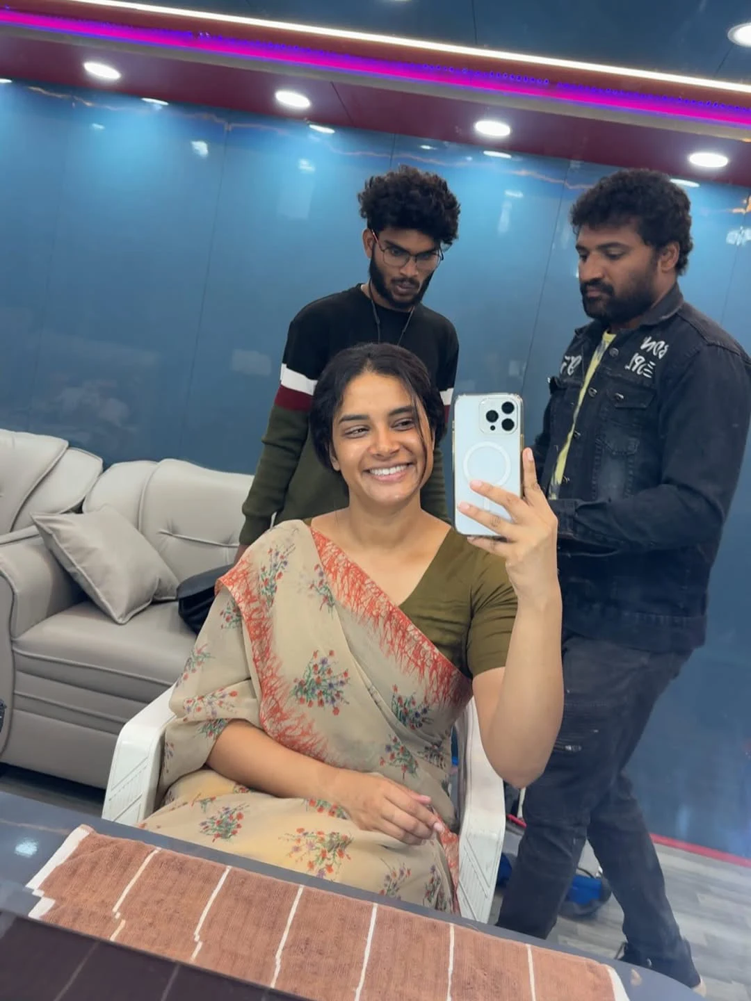 Hari Teja Working Stills from Thammudu Movie