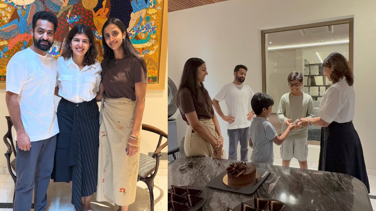 Jr NTR : ఇంటిని రీ ఇన్నోవేషన్ చేయించిన ఎన్టీఆర్.. ఇంటీరియర్ టీమ్ తో ఫొటోలు..