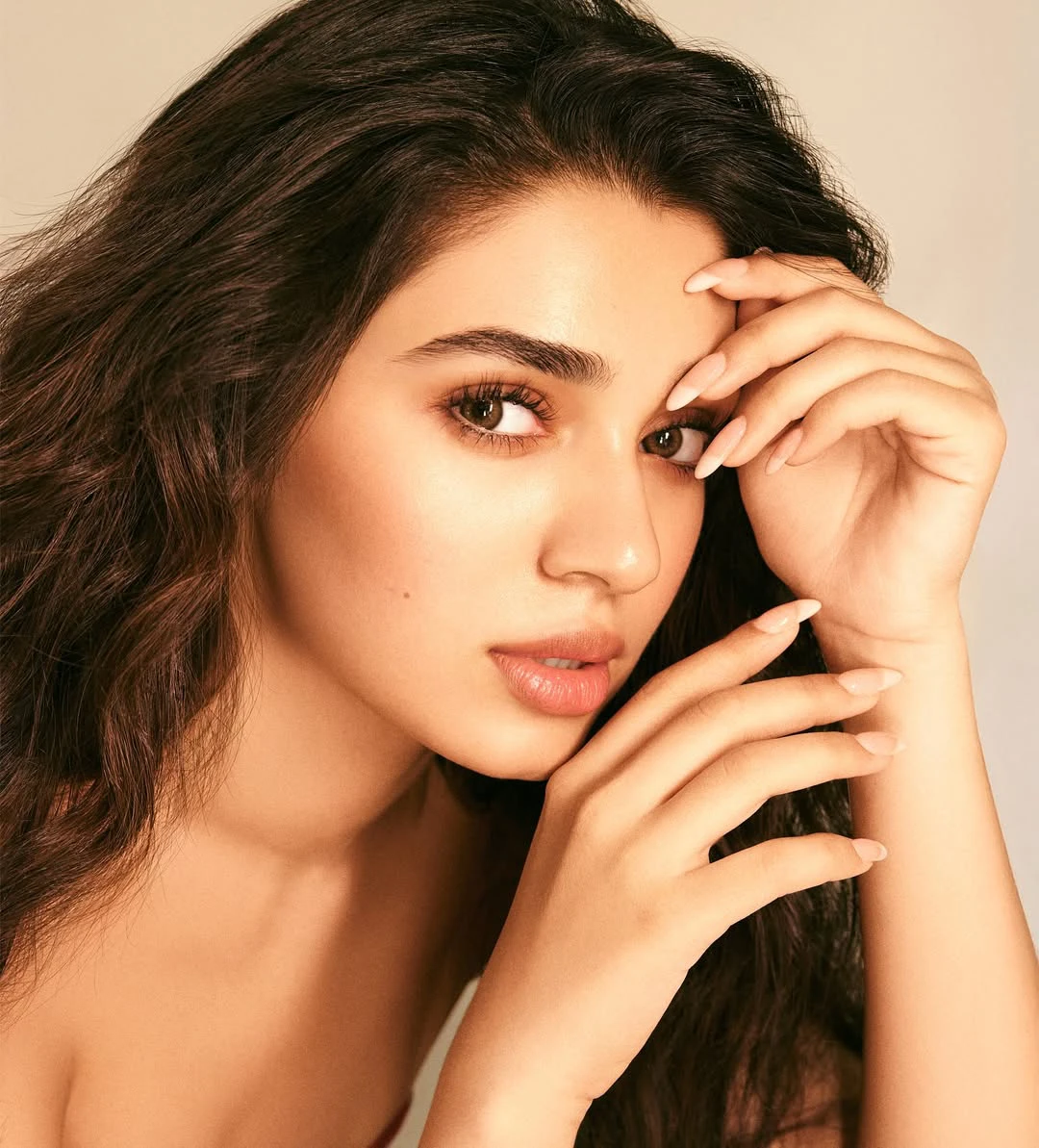 Krithi Shetty Shows her Beauty in Red Top and Blue Jeans