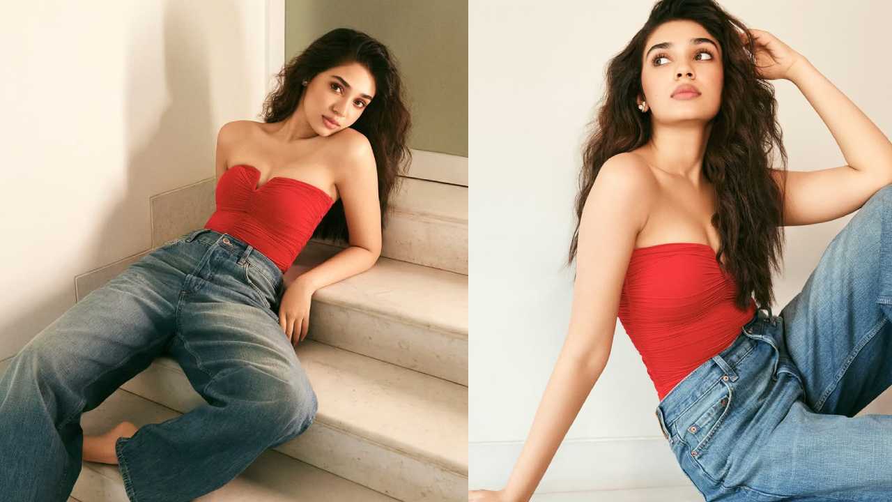 Krithi Shetty : రెడ్ టాప్ లో టాపు లేపుతున్న కృతిశెట్టి.. ఫొటోలు..