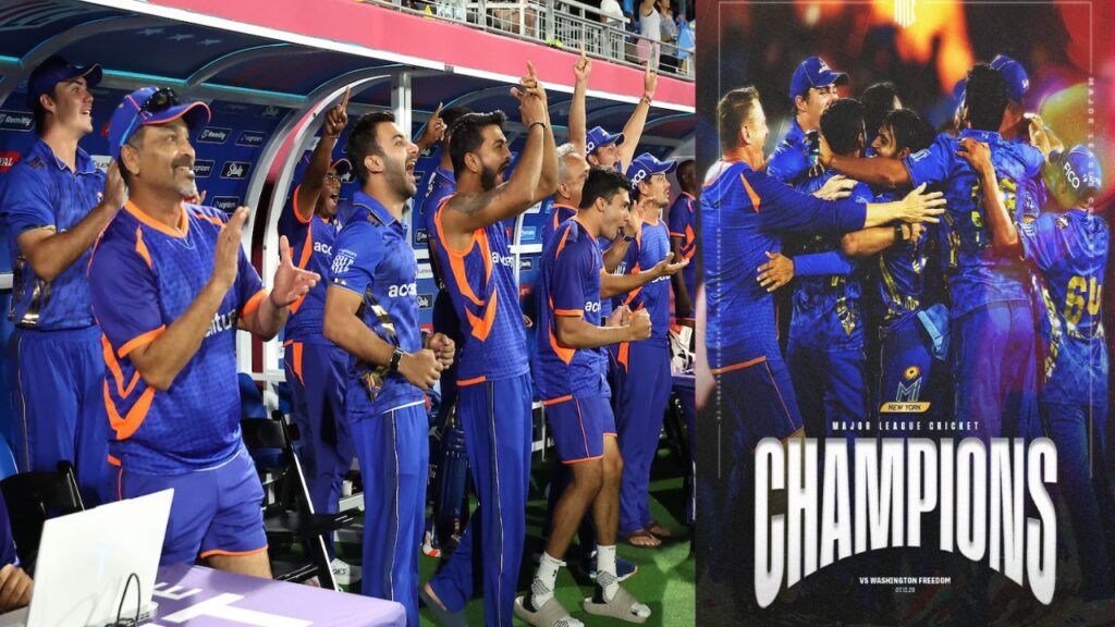 Major League Cricket 2025 winner is MI New York