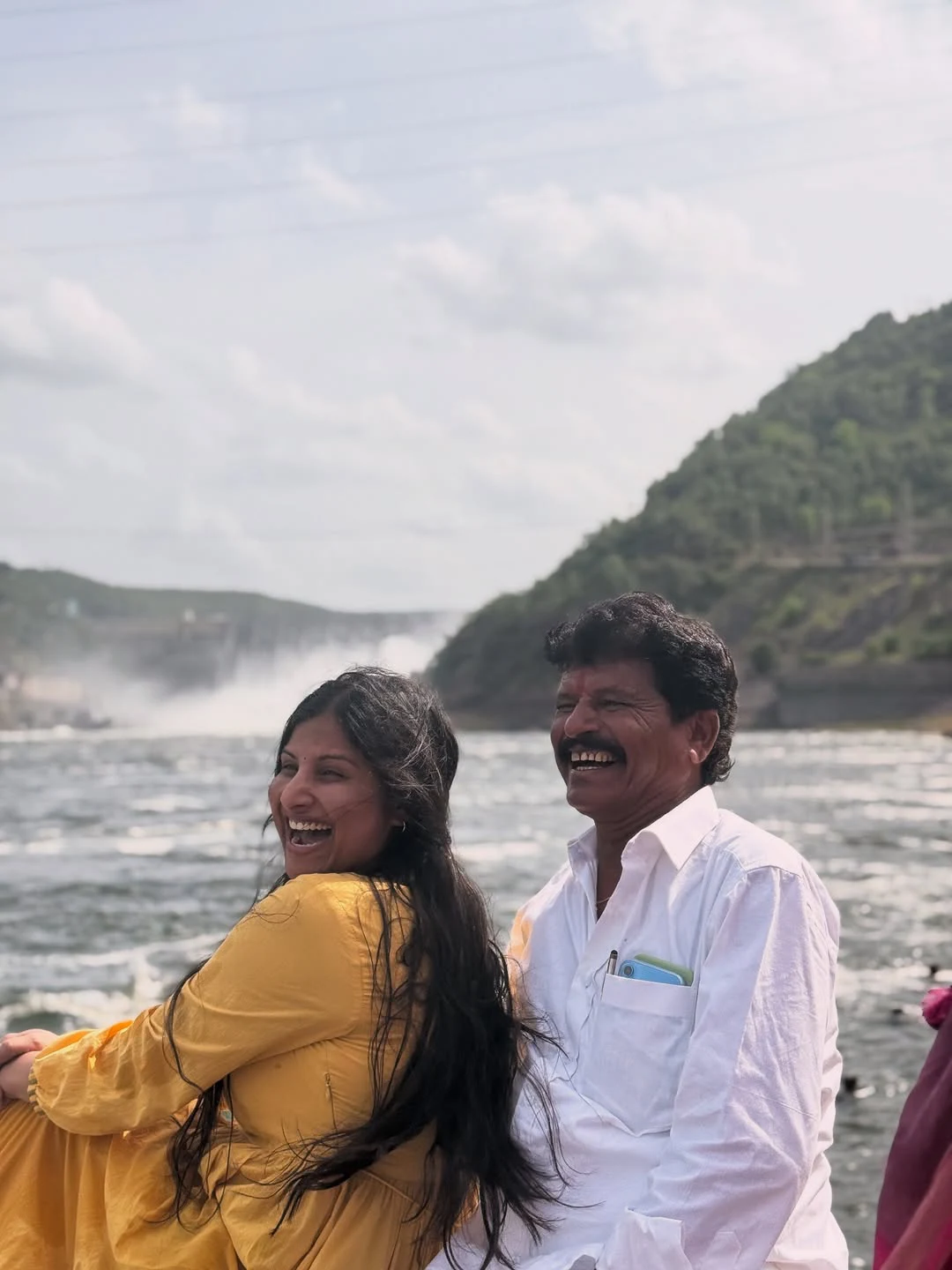 Singer Mangli Went to Srisailam with Family