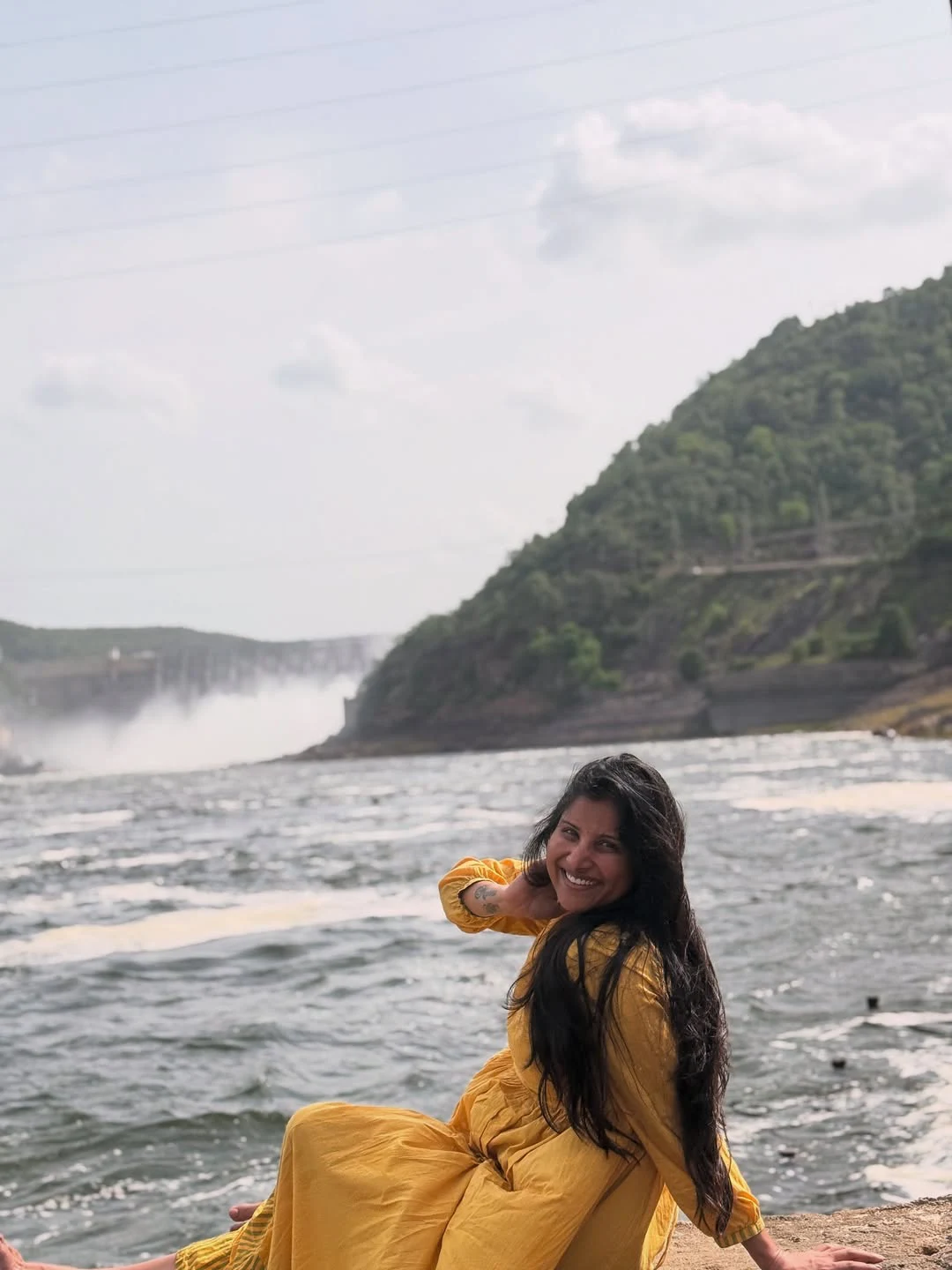 Singer Mangli Went to Srisailam with Family