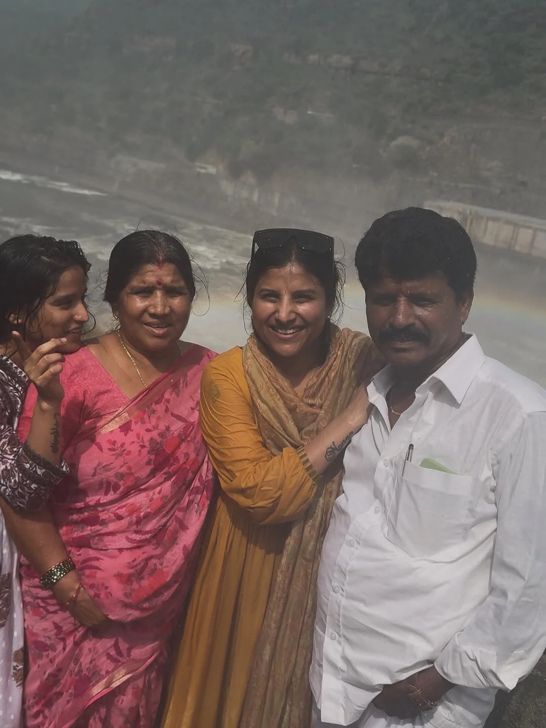 Singer Mangli Went to Srisailam with Family