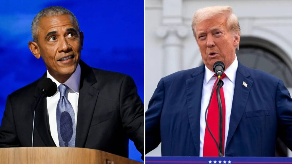 Donald Trump and Barack Obama