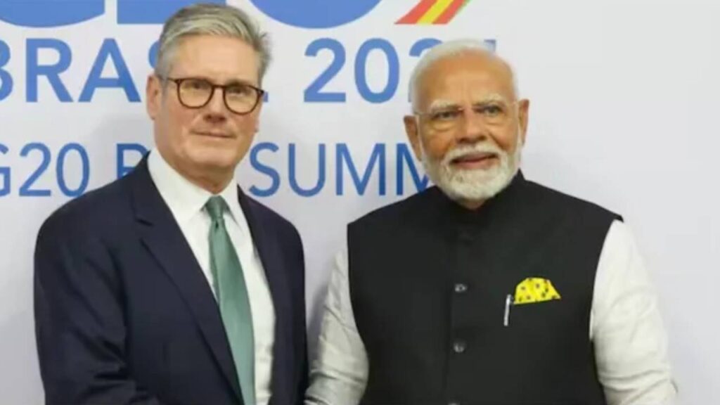 PM Modi UK PM Keir Starmer
