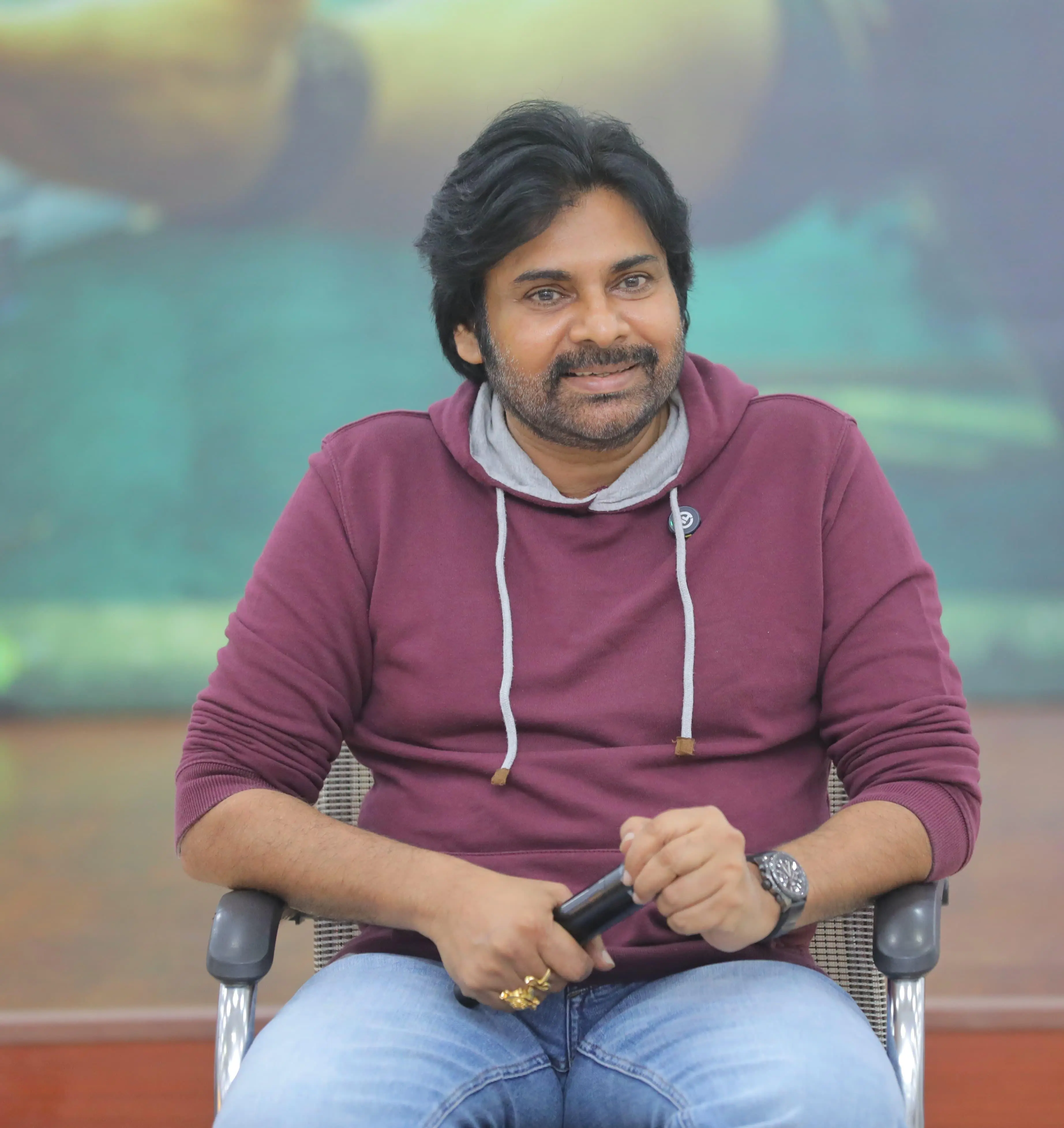 Pawan Kalyan Colorful Photos from HariHara VeeraMallu Promotions