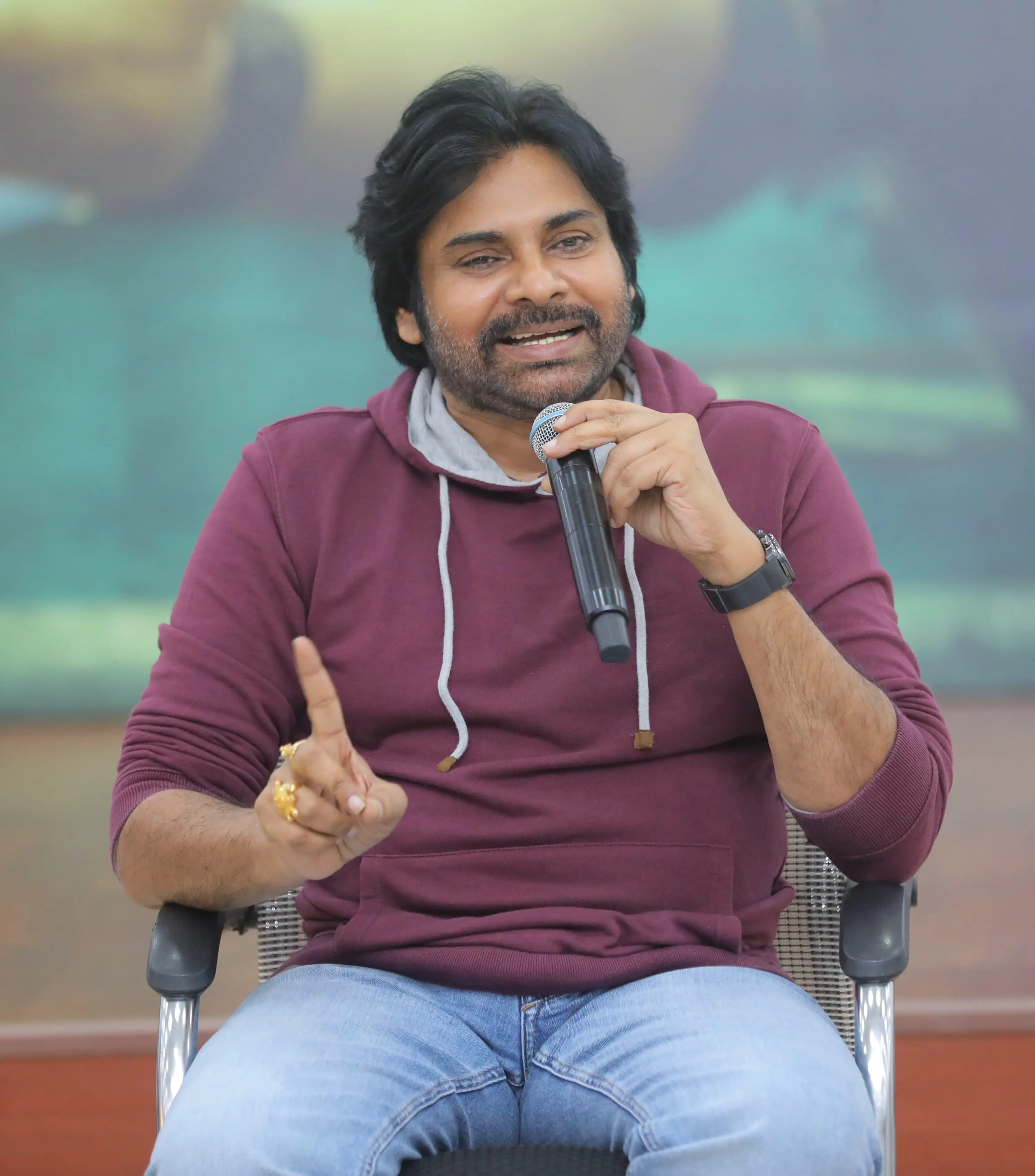 Pawan Kalyan Colorful Photos from HariHara VeeraMallu Promotions