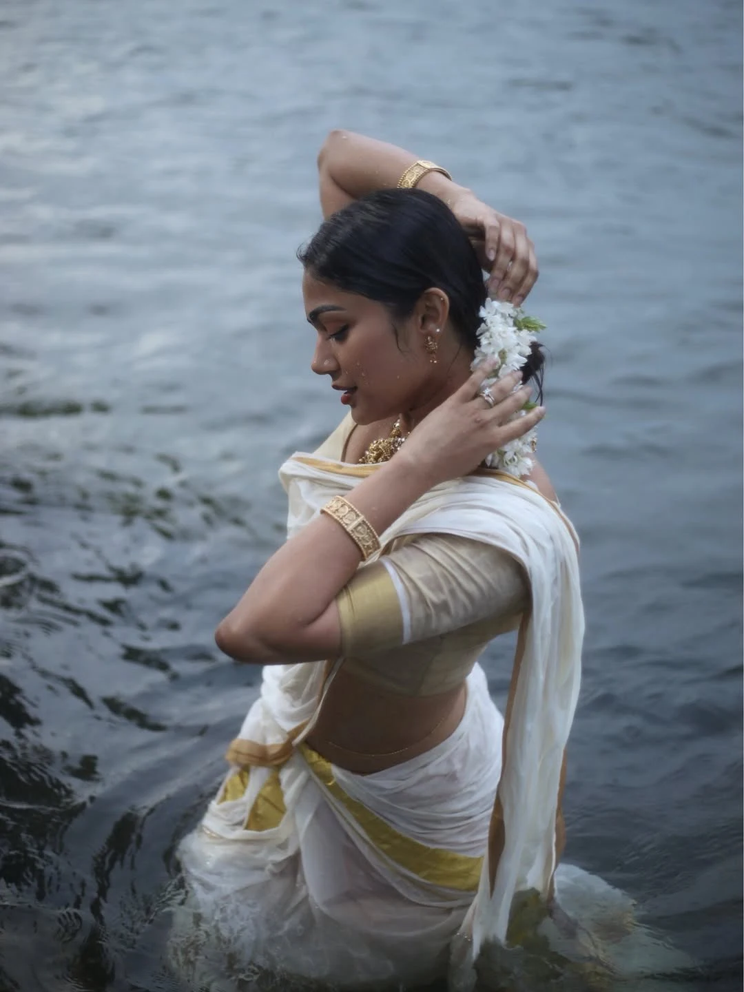 Payal Radhakrishna Enjoying at River