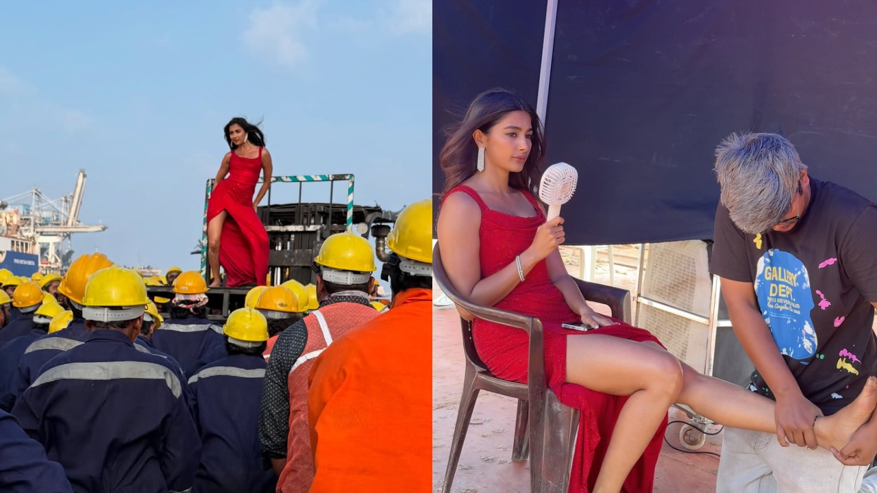 Pooja Hegde : ‘పూజా హెగ్డే’ మోనికా సాంగ్ మేకింగ్ స్టిల్స్.. ఫొటోలు వైరల్..