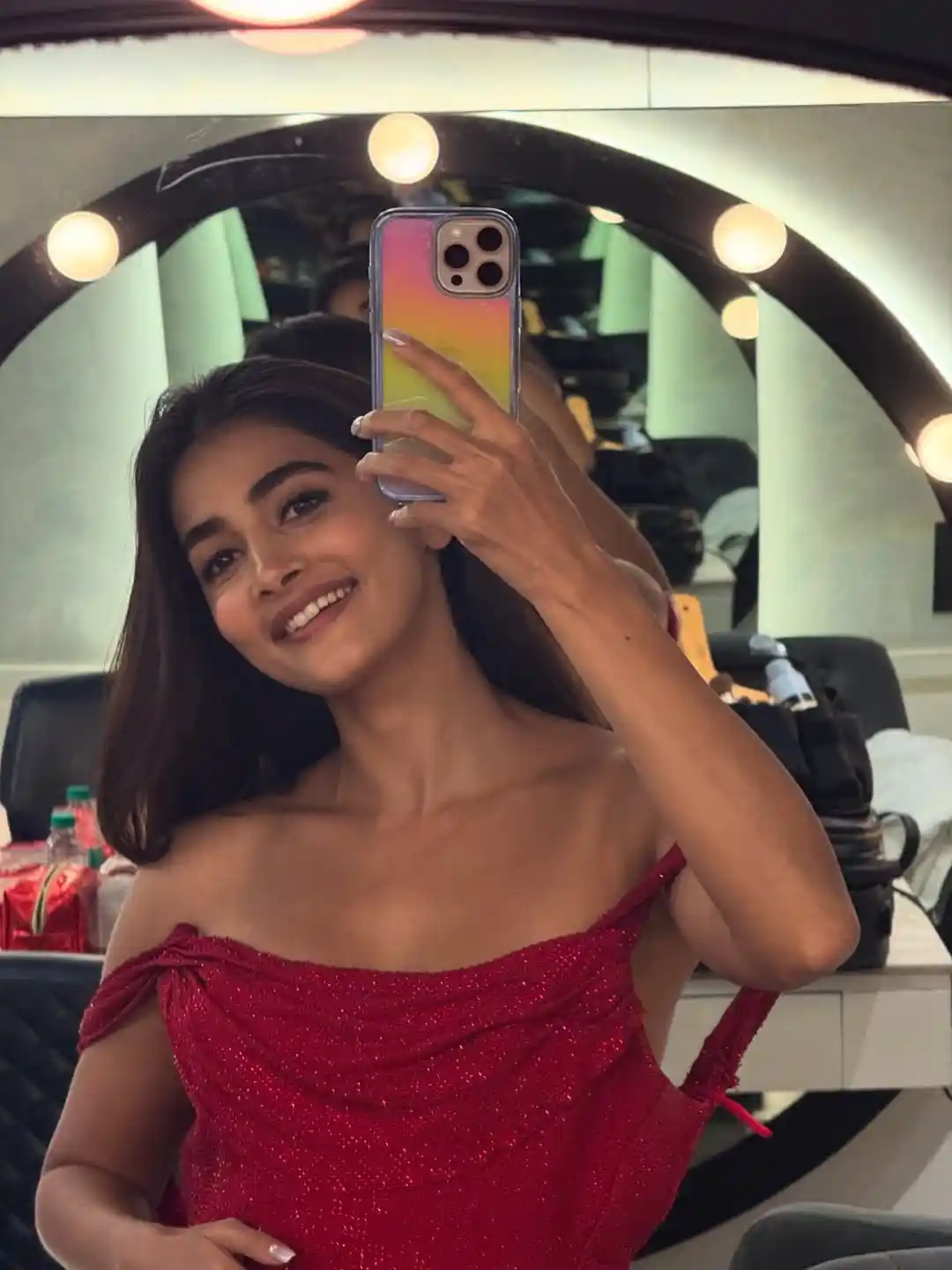 Pooja Hegde Monica Song Making Stills