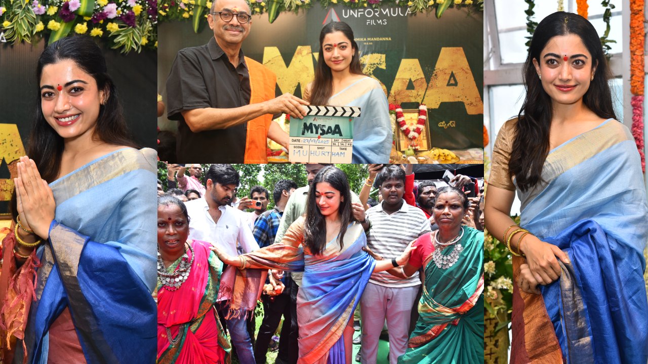 Rashmika Mandanna : మైసా.. రష్మిక కొత్త సినిమా ఓపెనింగ్.. ఫొటోలు..