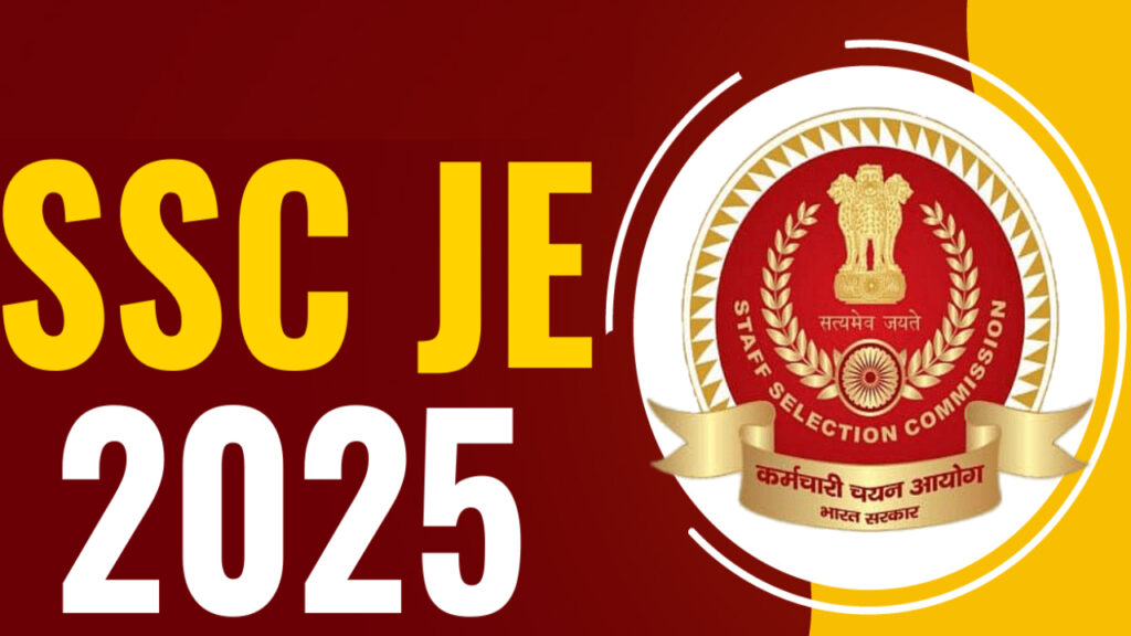 SSC JE 2025 Jobs Notification