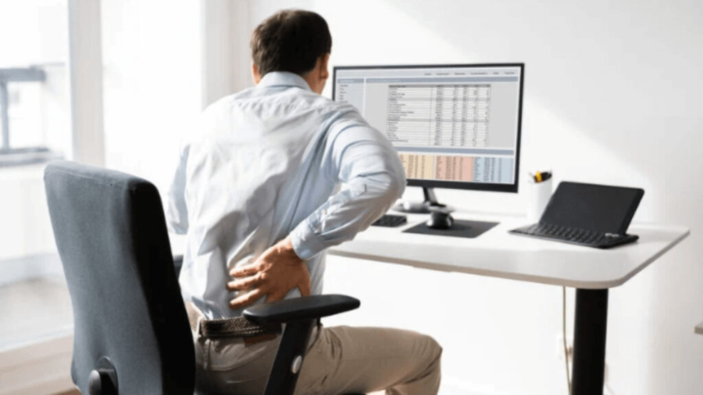 Health problems caused by working sitting for hours