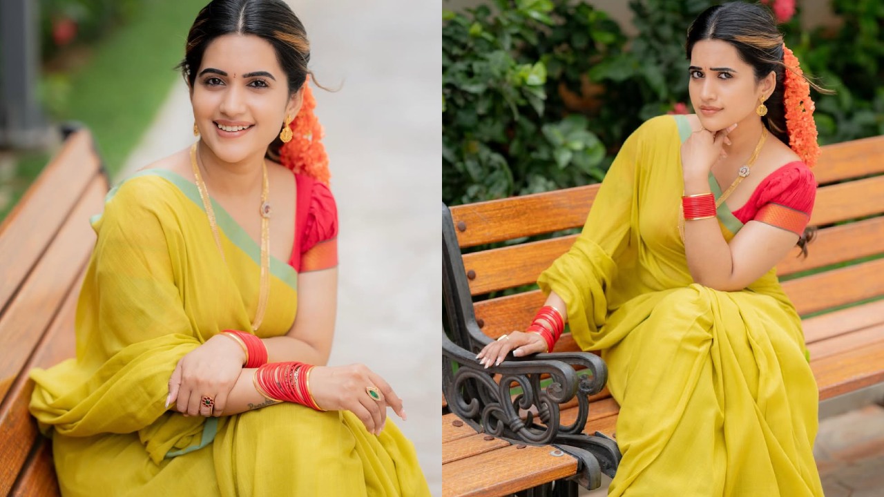 Sravanthi Chokarapu : చీరకట్టులో సాంప్రదాయంగా.. యాంకర్ స్రవంతి ఫొటోలు..