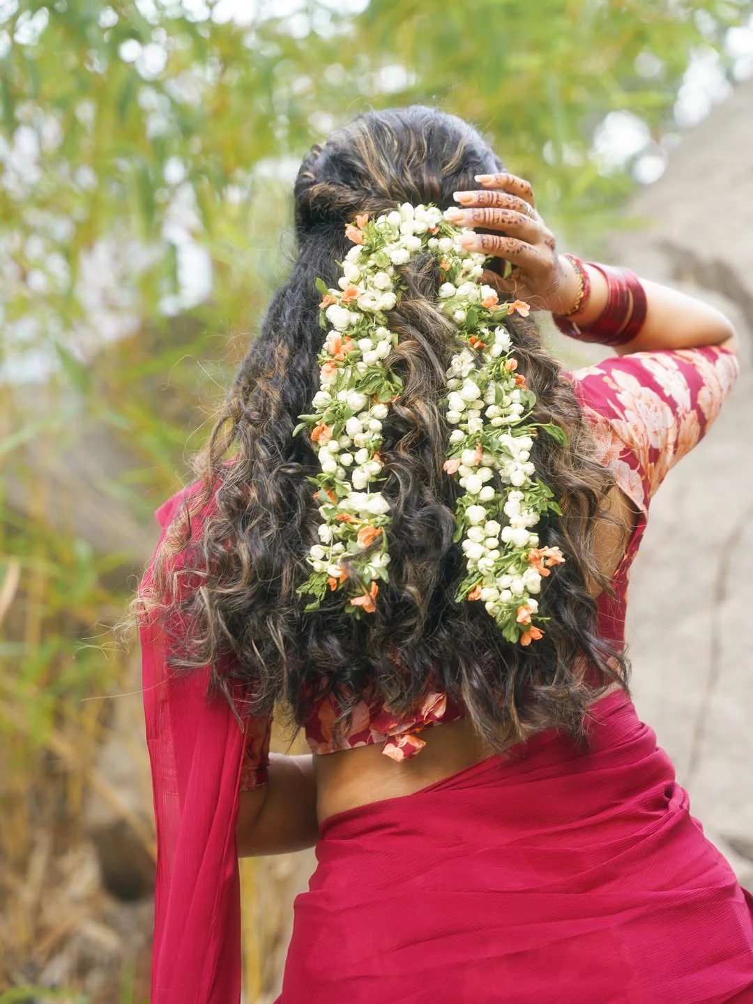 Sravanthi Chokarapu Cute Photos in Half Saree