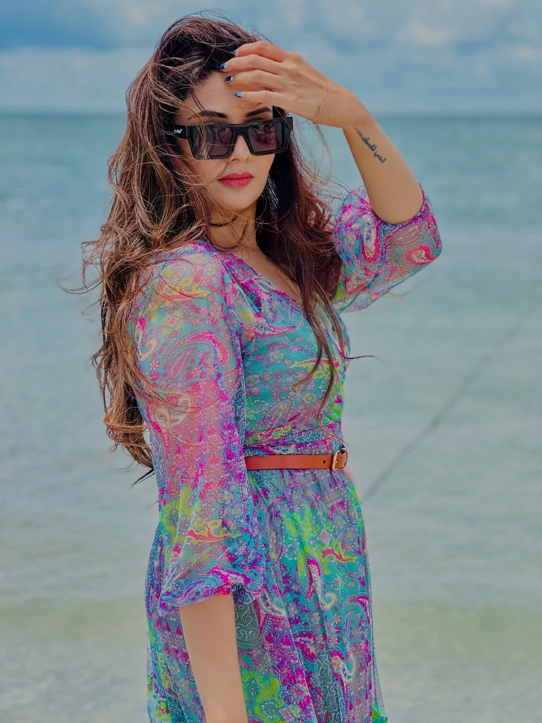 Anchor Sreemukhi Enjoying Beach Vacation in America
