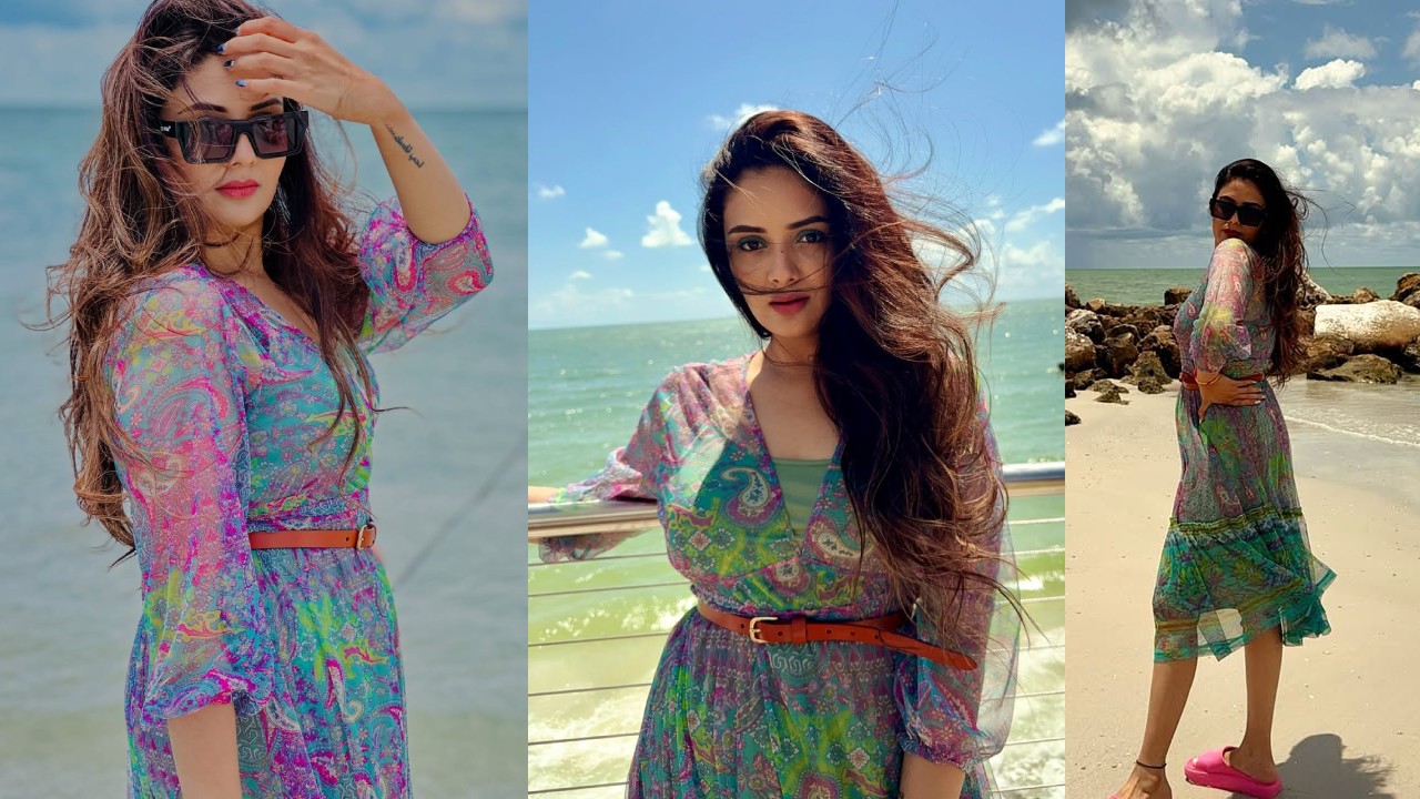 Anchor Sreemukhi : అమెరికా బీచ్ లో శ్రీముఖి స్టైలిష్ పోజులు..