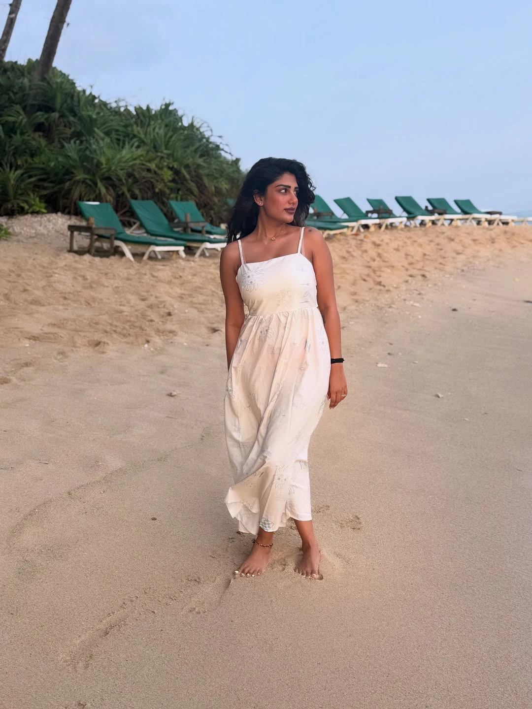 Supritha Enjoying Vacation in Beach