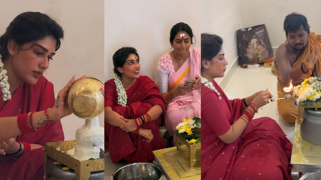 Supritha : తల్లితో కలిసి శివుడికి ప్రత్యేక పూజలు, అభిషేకాలు చేసిన సుప్రీత.. ఫొటోలు..