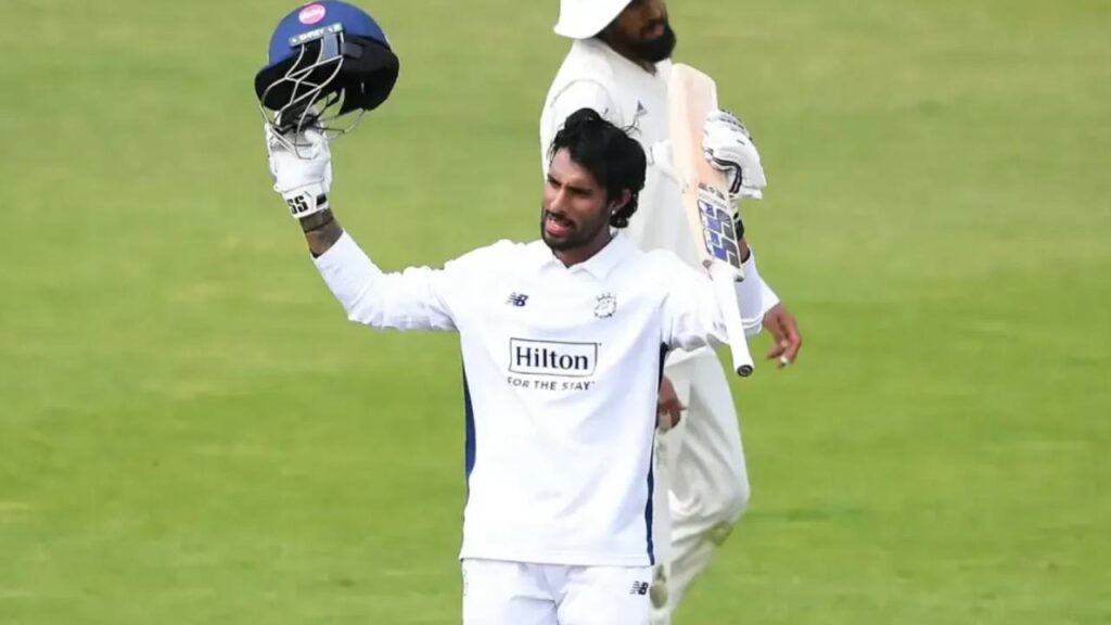 Tilak Varma 2nd County century in 4 innings