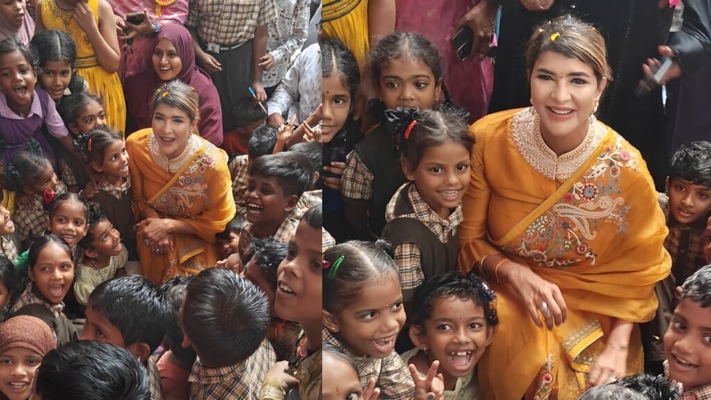 Manchu Lakhsmi Helped to Govt Schools in Nellore