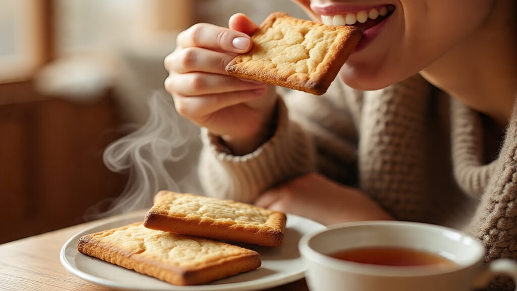 Health risks of eating biscuits with tea