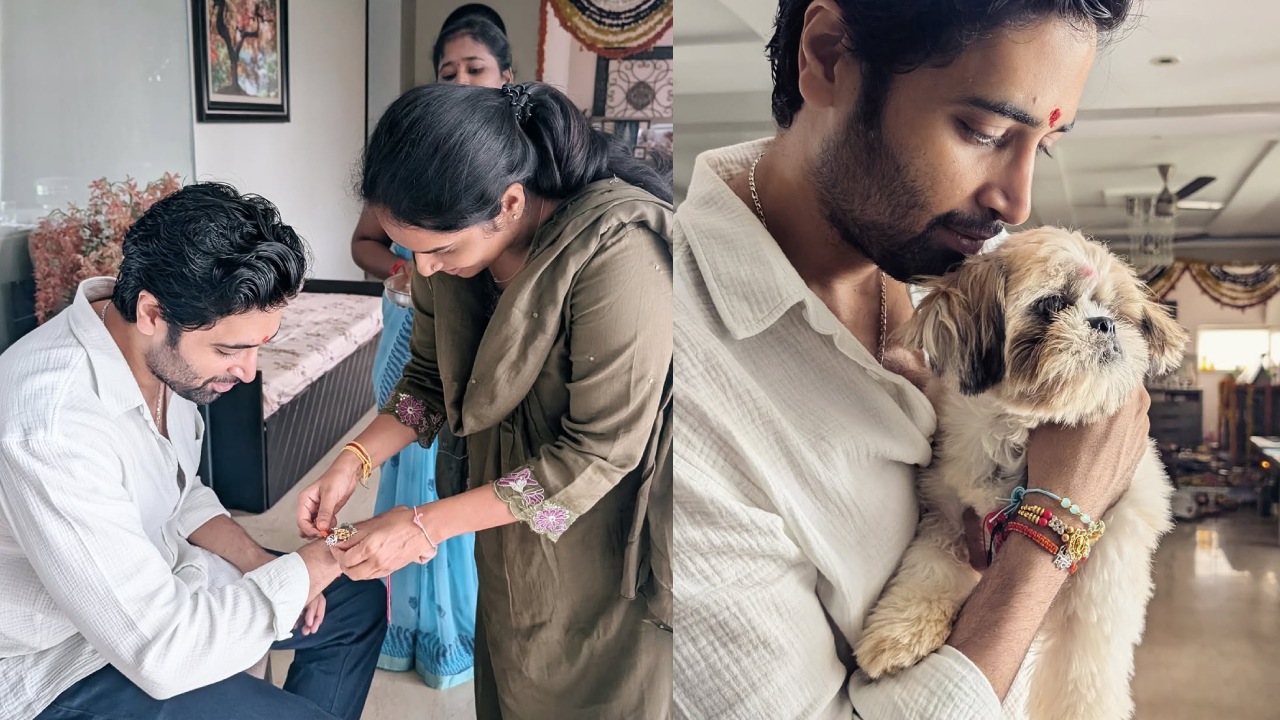 Adivi Sesh : హీరో అడివి శేష్ రాఖీ సెలెబ్రేషన్స్.. ఫొటోలు..