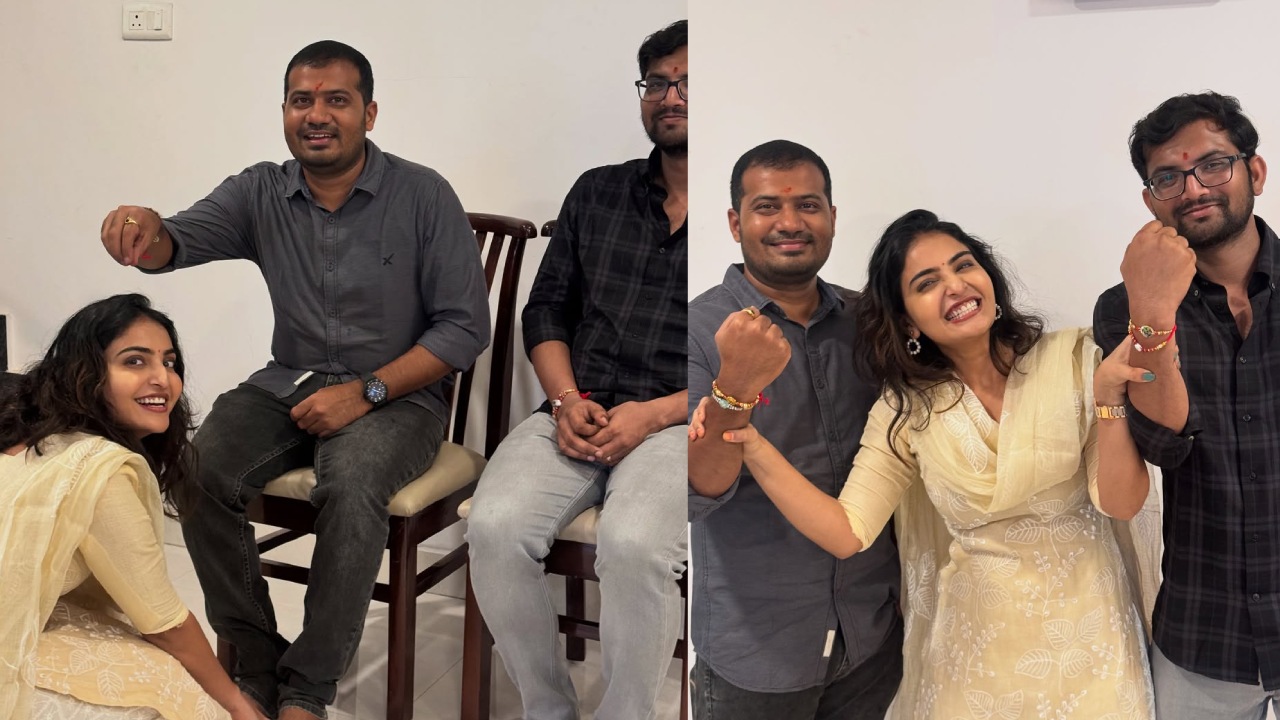 Ananya Nagalla : రాఖీ స్పెషల్.. బ్రదర్స్ తో అనన్య నాగళ్ళ ఫొటోలు..