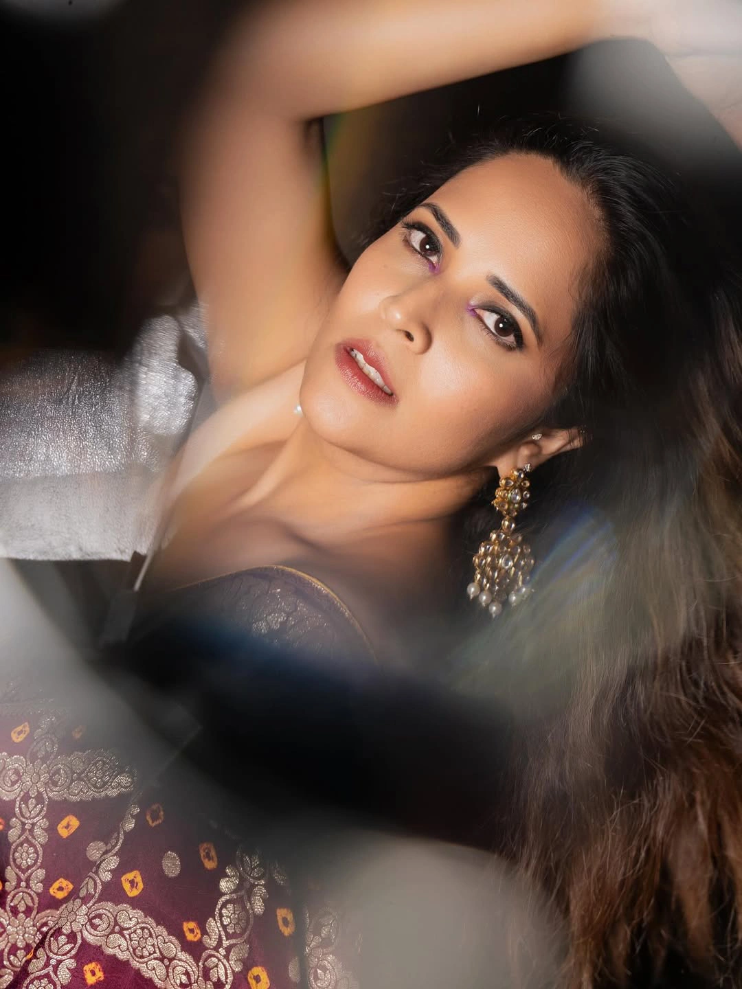Anasuya Bharadwaj Sizzling Poses in Saree