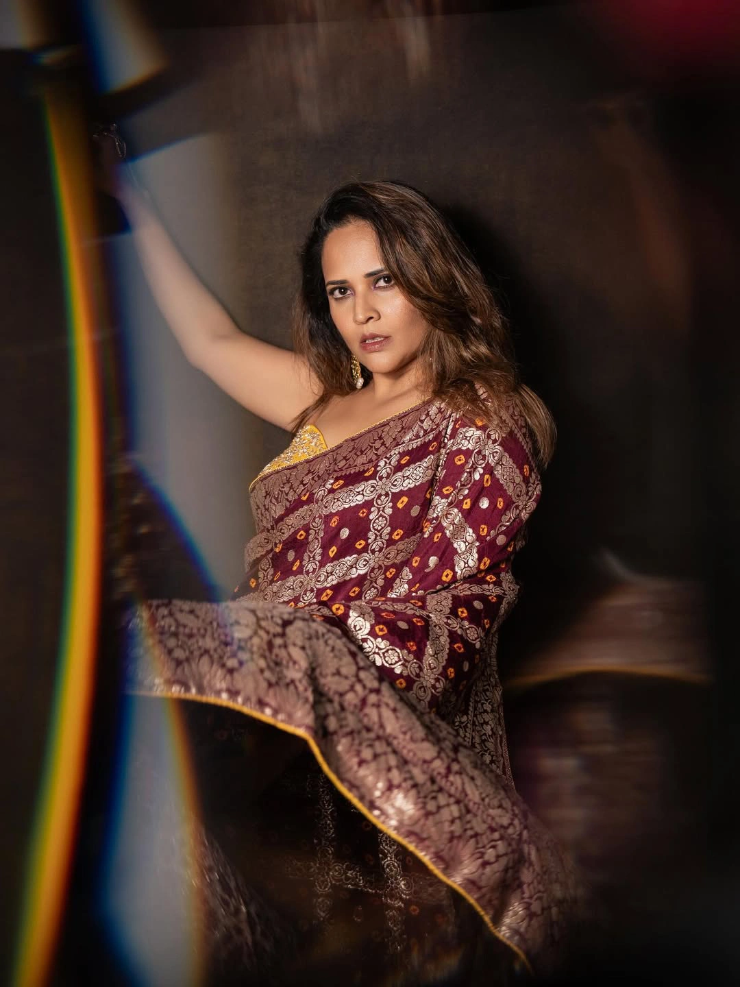 Anasuya Bharadwaj Sizzling Poses in Saree
