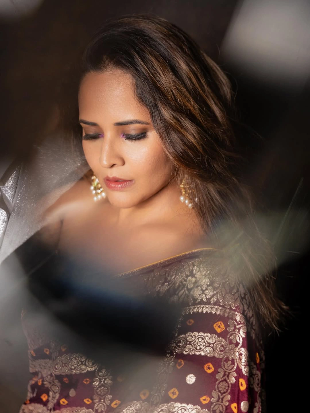 Anasuya Bharadwaj Sizzling Poses in Saree
