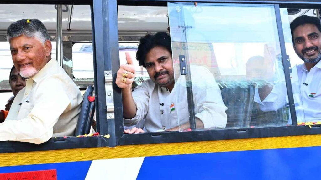 Cm Chandrababu Free Bus