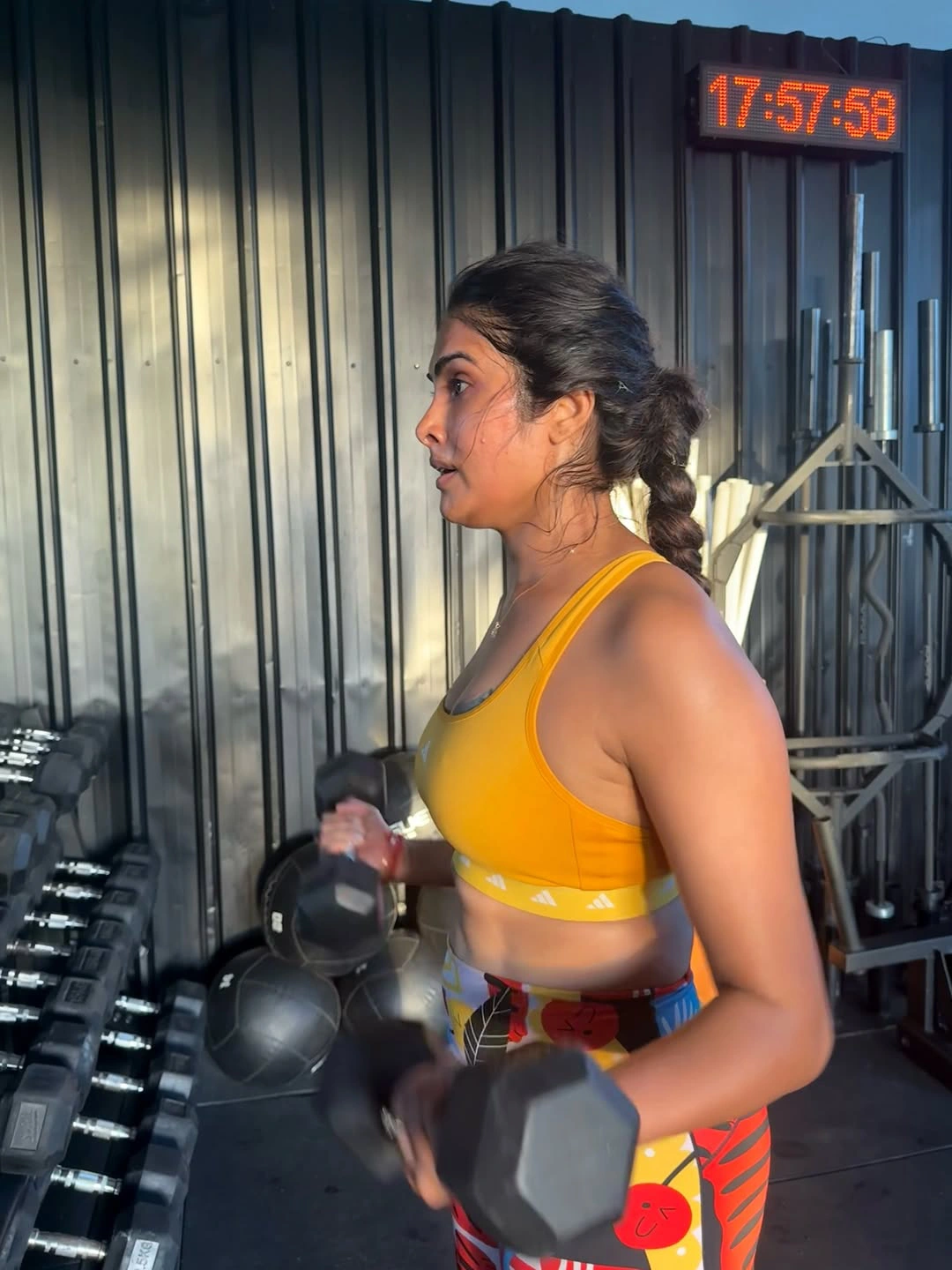 Divi Hard Working in Gym