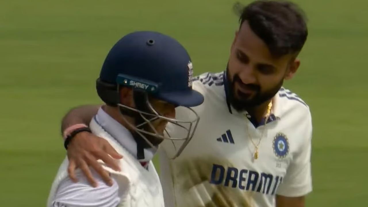 ENG vs IND : ‘నీ తల దించుకో..’ ఔటై పెవిలియన్కు వెలుతున్న బెన్డకెట్ భుజం పై చేయి వేసి ఆకాశ్ దీప్.. వీడియో ENG vs IND : ‘నీ తల దించుకో..’ ఔటై పెవిలియన్కు వెలుతున్న బెన్డకెట్ భుజం పై చేయి వేసి ఆకాశ్ దీప్.. వీడియో