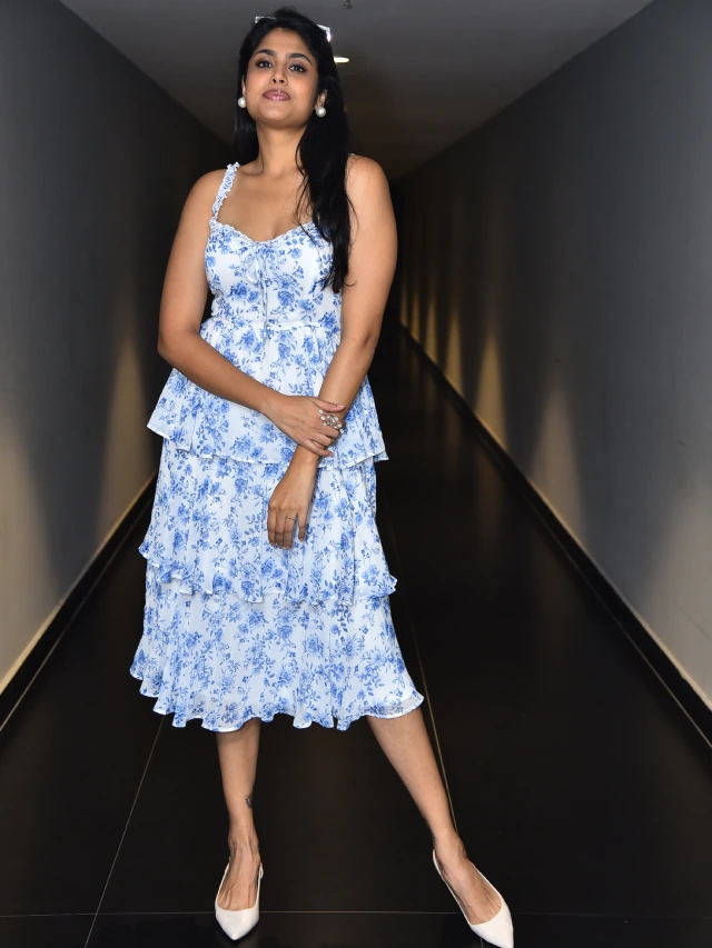 Faria Abdullah Cute Looks in Gurram Paapi Reddy Teaser Launch Event
