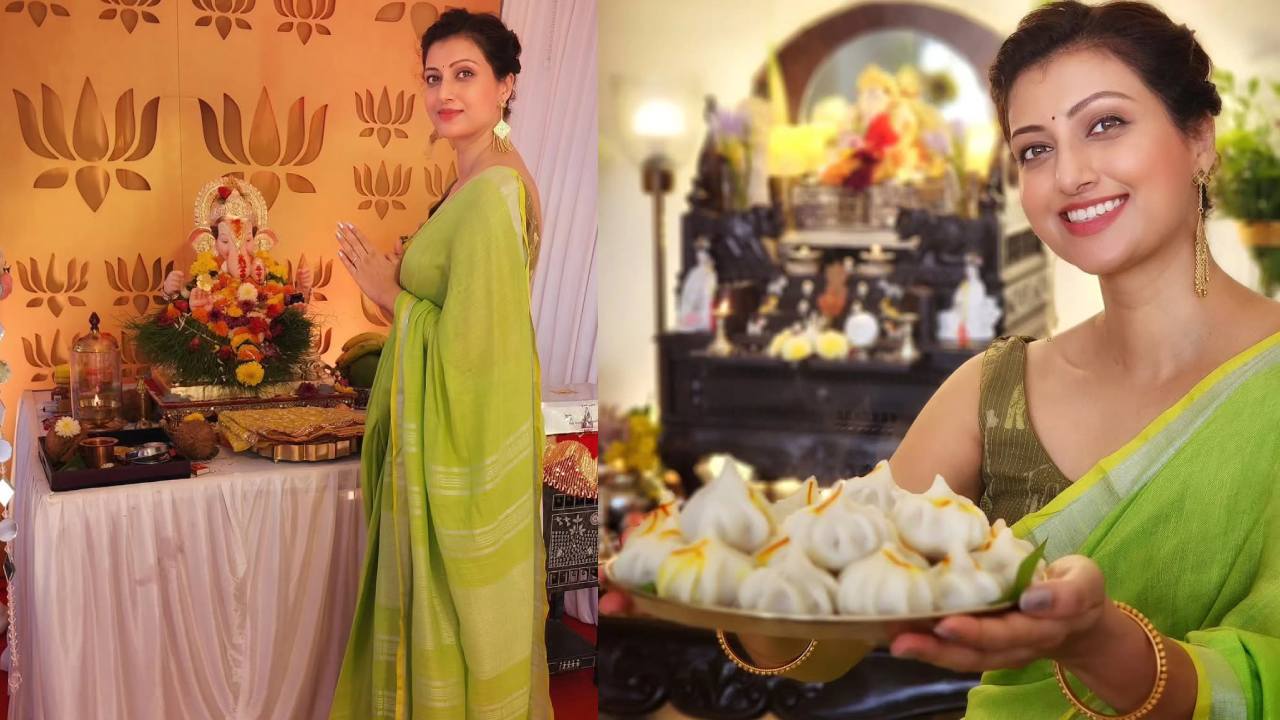 Hamsa Nandini : ఒకప్పటి హీరోయిన్ హంసానందిని వినాయక చవితి సెలబ్రేషన్స్.. ఫొటోలు..