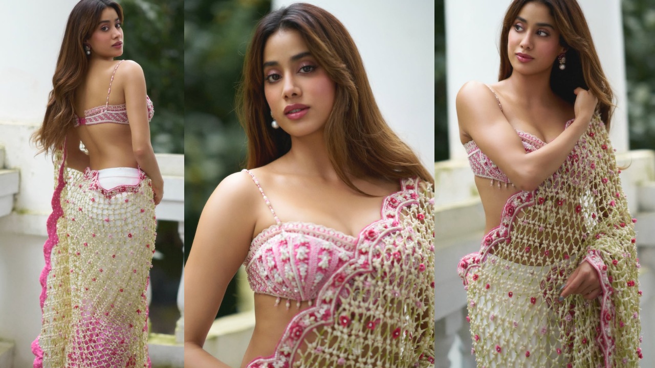 Janhvi Kapoor : జాన్వీ కపూర్ లేటెస్ట్ ఫొటోలు.. పూల డిజైన్ చీరలో..