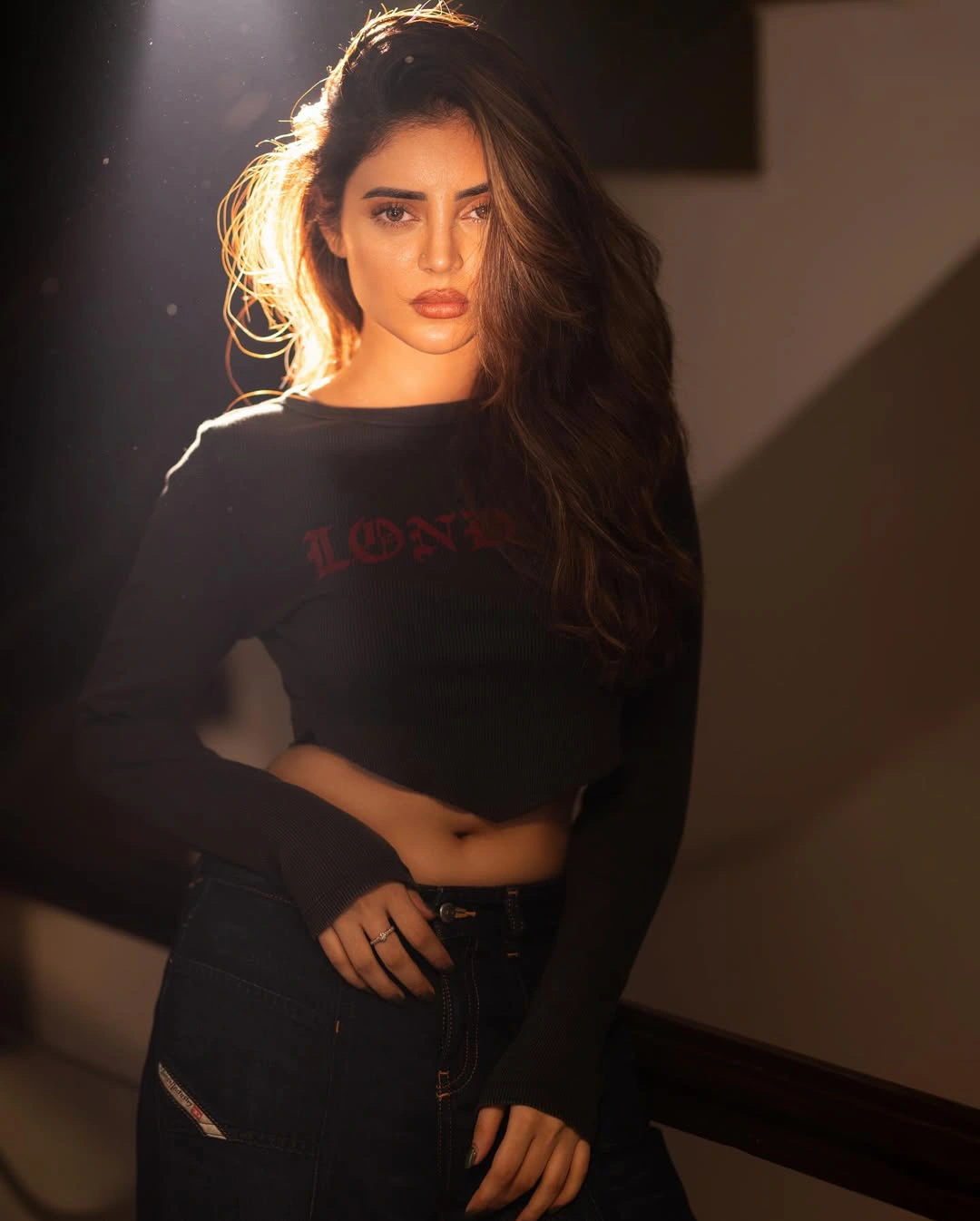 Kushitha Kallapu Stylish Looks in Black Dress