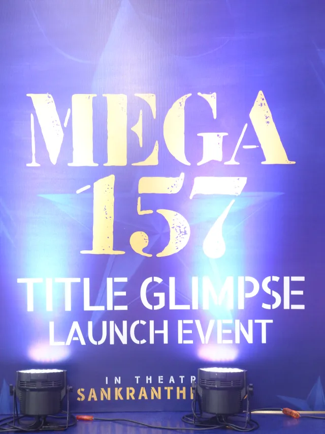 Chiranjeevi Mega 157 Title Launch event